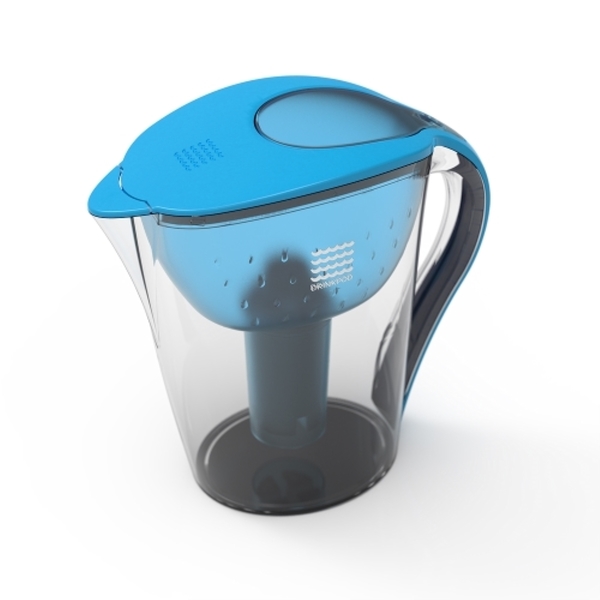 Drinkpod Ultra Premium Alkaline Water Pitcher - 3.5L Pure Healthy Water Ionizer w/3 Alkaline Water Filters DPPITCHER1XLB